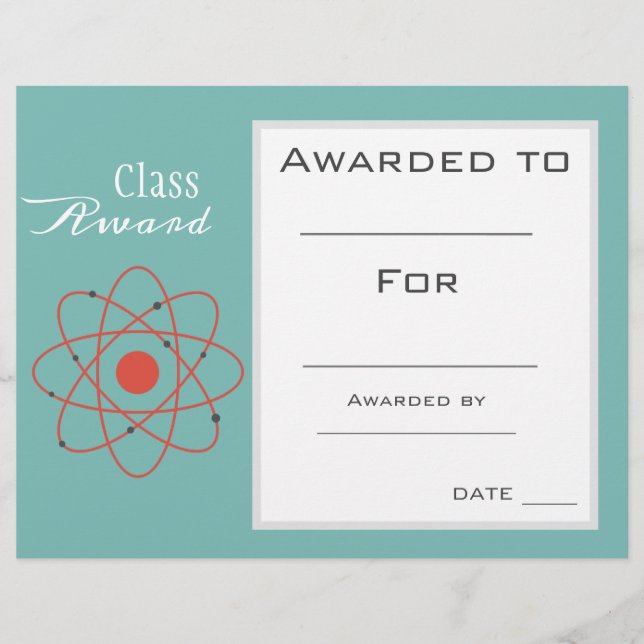 Class award science subject student (Front)