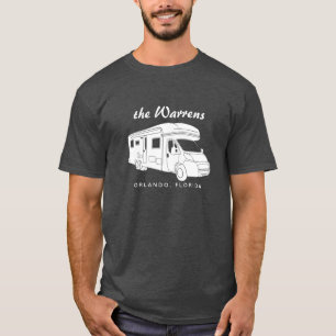 Class C Motorhome Silhouette Graphic T-Shirt