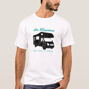 Class C Motorhome Silhouette Graphic T-Shirt
