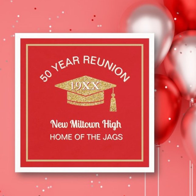 Class Celebration!  50th Reunion  Napkin (Creator Uploaded)