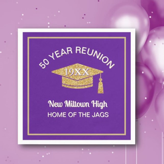 Class Celebration!  50th Reunion  Napkin (Creator Uploaded)