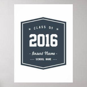 Class - Charcoal Vintage Poster