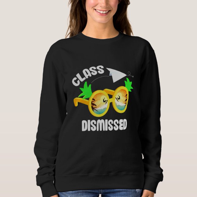 Class Dismissed Sunglasses Sunset Surfing Sweatshirt (Front)