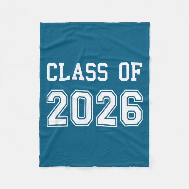 Class Graduation Graduate Illustration Fleece Blanket (Front)