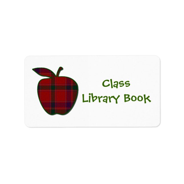 Class Library Book Plate Label (Front)