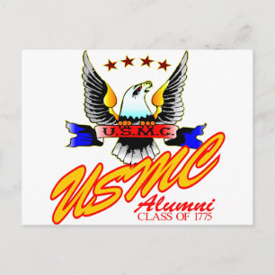 Class Of 1775 USMC Alumni Eagle Postcard