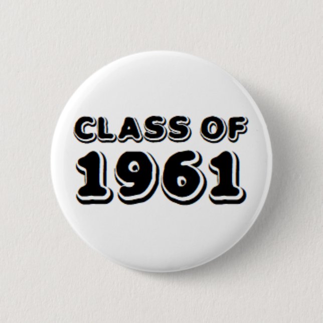 class of 1961 2 inch round button (Front)