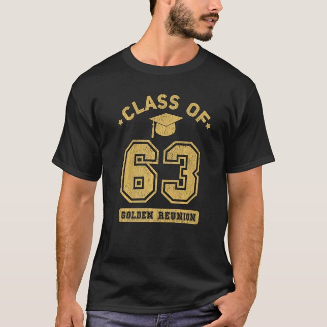 Class Of 1963 College Highschool Graduation Reunio T-Shirt (Front)