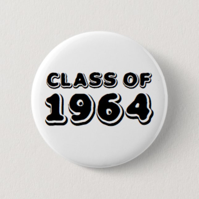 class of 1964 2 inch round button (Front)