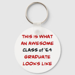 class of 1964 graduate, awesome keychain