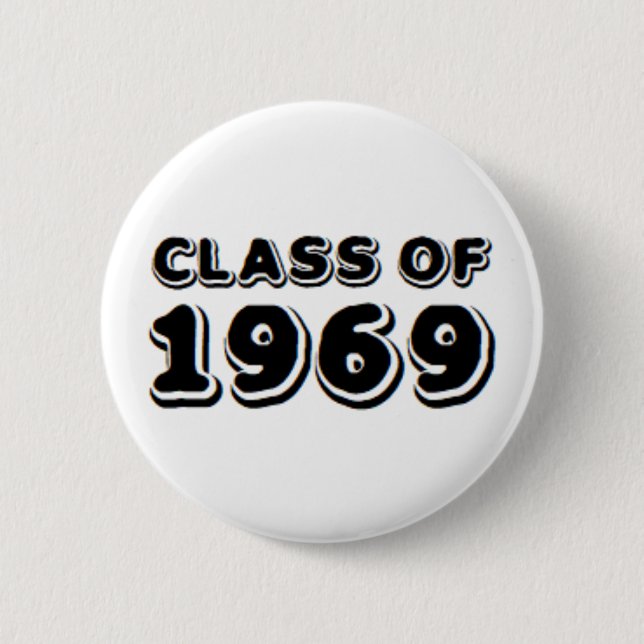 class of 1969 2 inch round button (Front)