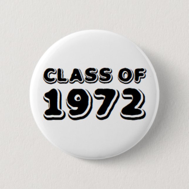 class of 1972 2 inch round button (Front)