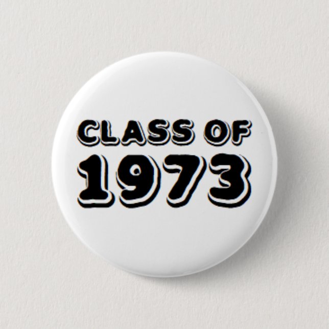 class of 1973 2 inch round button (Front)