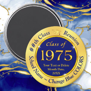 Class of 1975, Customizable Class Reunion Magnets