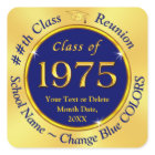 Class of 1975, Customizable Class Reunion Stickers