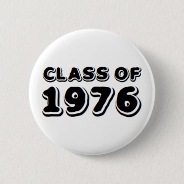 class of 1976 2 inch round button (Front)