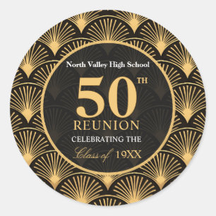Class of 1976 50th Reunion Round Favor Stickers
