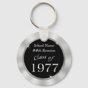Class of 1977 Class Reunion Souvenirs YOUR TEXT Keychain