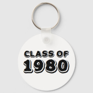 class of 1980 keychain