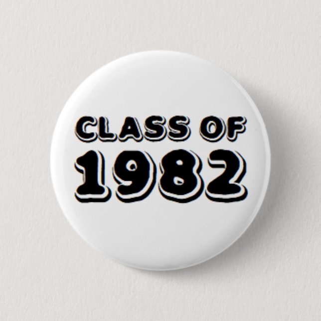 class of 1982 2 inch round button (Front)