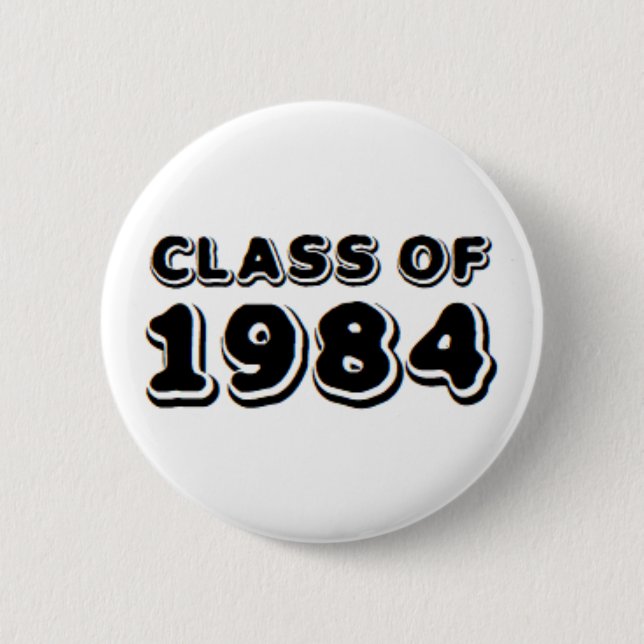 class of 1984 2 inch round button (Front)