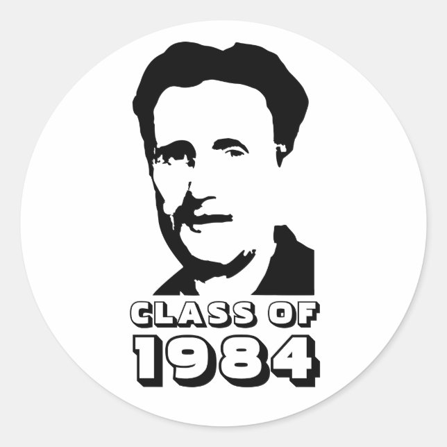 Class of 1984 (George Orwell) Classic Round Sticker (Front)