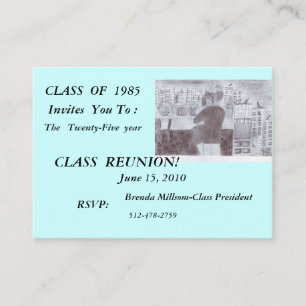 CLASS  OF  1985, Invites  You To :, ...