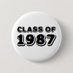 class of 1987 2 inch round button