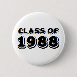 class of 1988 2 inch round button