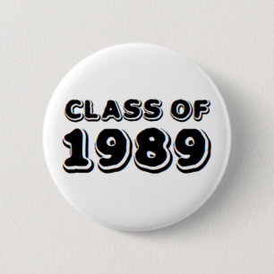 class of 1989 2 inch round button