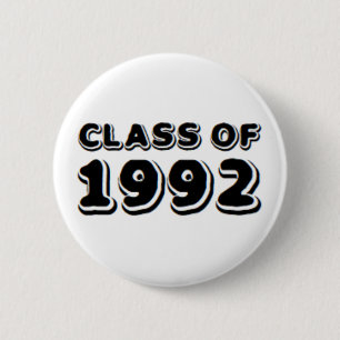 class of 1992 2 inch round button