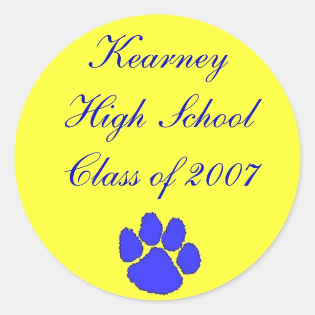 Class of 2007, Kearney High School sticker (Front)
