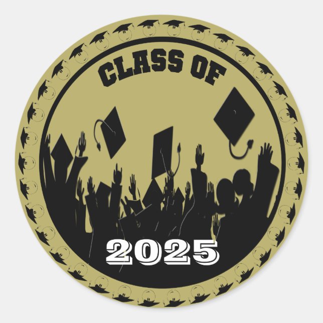 Class of 2009 classic round sticker (Front)
