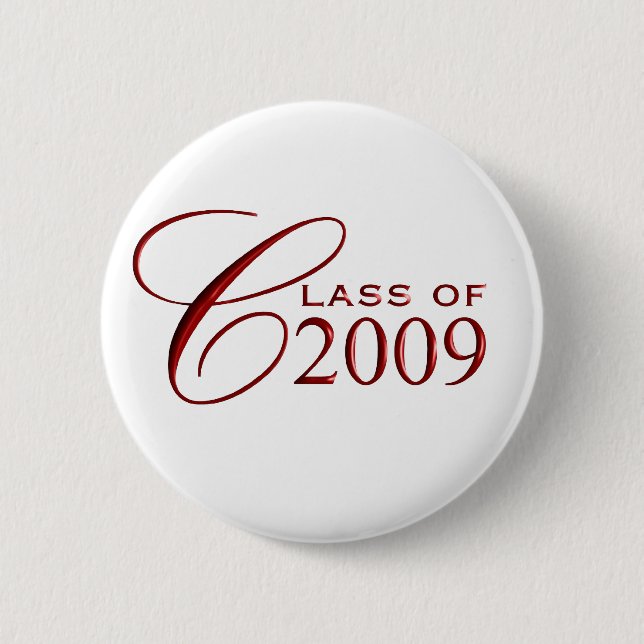 Class of 2009 Graduation 2 Inch Round Button (Front)