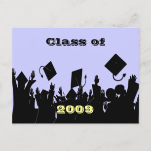 Class of 2009 Postcard You Choose BkGrd/Year/colou