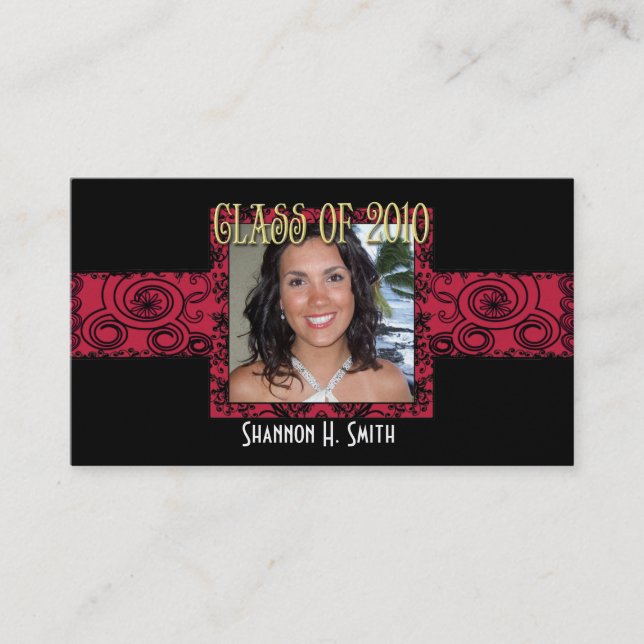 Class of 2010 Graduation Senior Picture Cards (Front)
