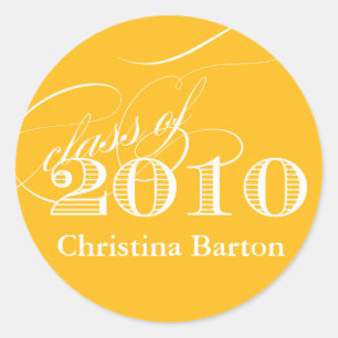 Class of 2010 Sticker- Customize it! Classic Round Sticker