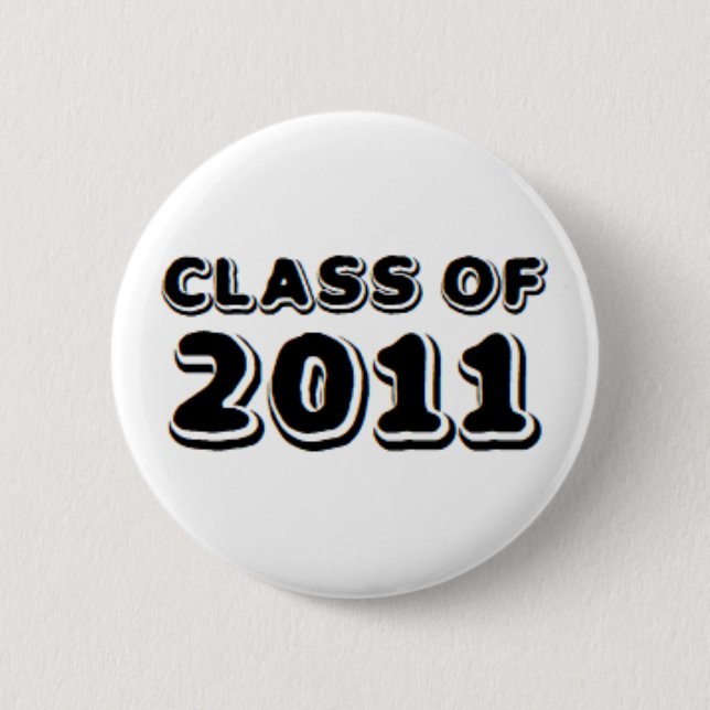 class of 2011 2 inch round button (Front)
