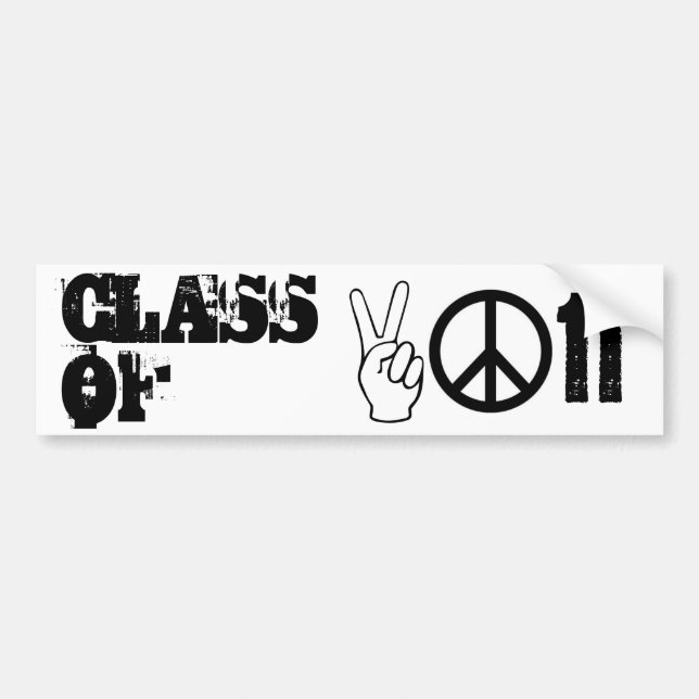 CLASS OF 2011 BUMPER STICKER (Front)