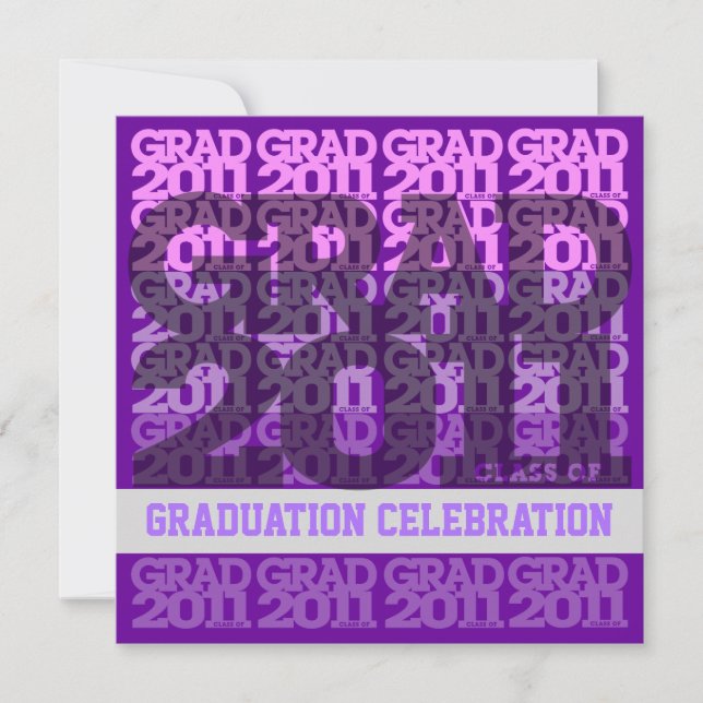 Class Of 2011 Graduation Party Invitation 03HH (Front)