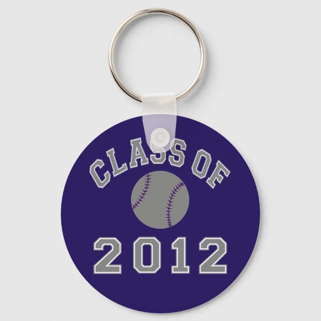 Class Of 2012 Baseball - Grey Keychain (Front)