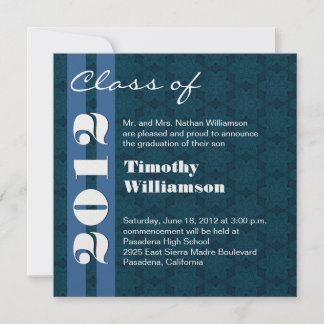 Class of 2012 Blue and White Change to Any Year Announcement