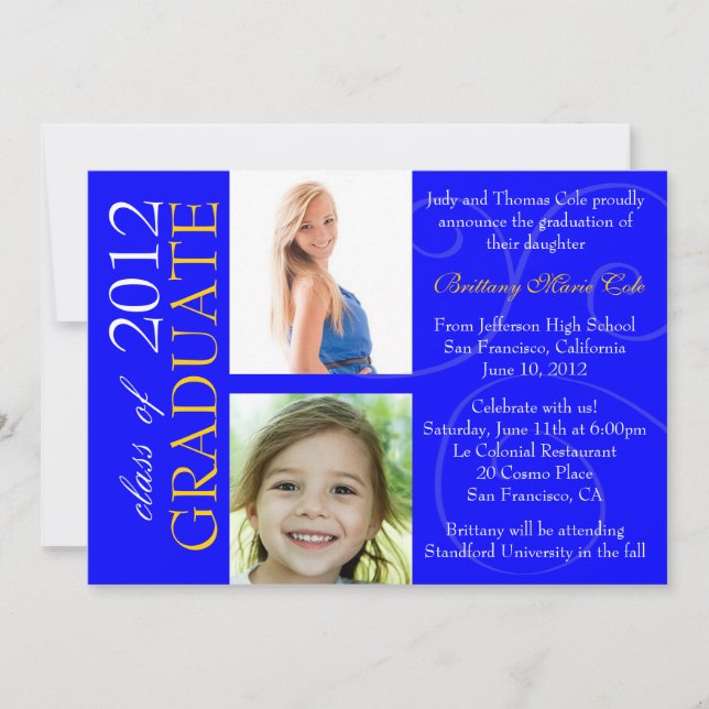 Class of 2012 Graduate Announcement (Front)