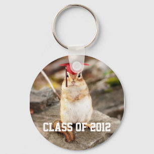 Class of 2012 Graduating Chipmunk Keychain