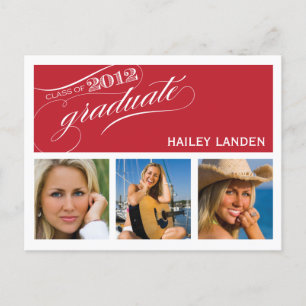 Class of 2012 Graduation Invitation Postcard