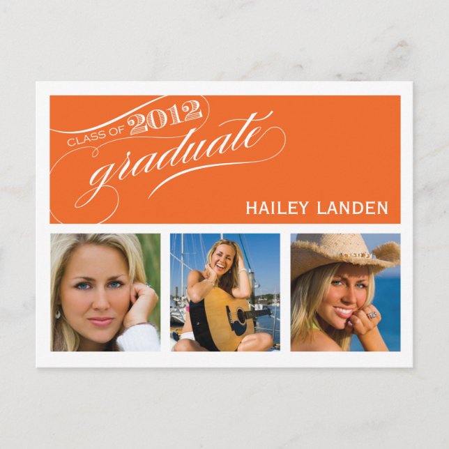 Class of 2012 Graduation Invitation Postcard (Front)