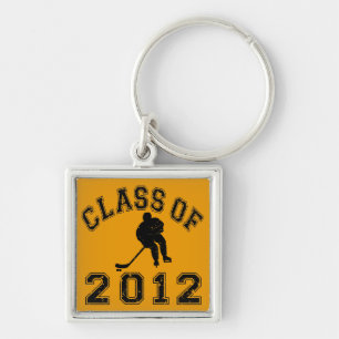 Class Of 2012 Hockey - Black 2 D Keychain