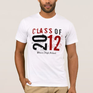 Class of 2012 Red / Black (enter school's name) T-Shirt
