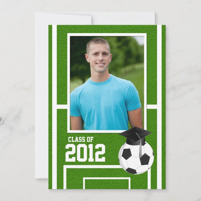 Class of 2012 Soccer Graduation Invitation (Front)