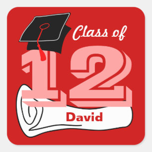Class of 2012 Sticker Cap Diploma 5
